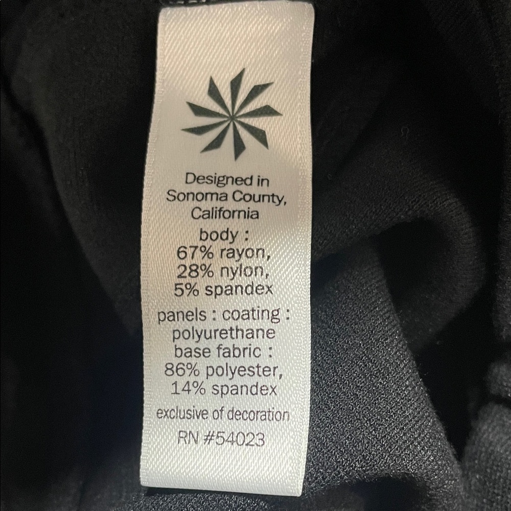 Athleta Black Leggings with Gray Accents - Picture 6 of 8